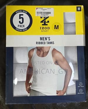 Izod Sport Ribbed Tanks 5-Pack · M
