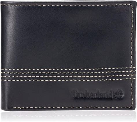 Timberland Leather Bifold Wallet · Black