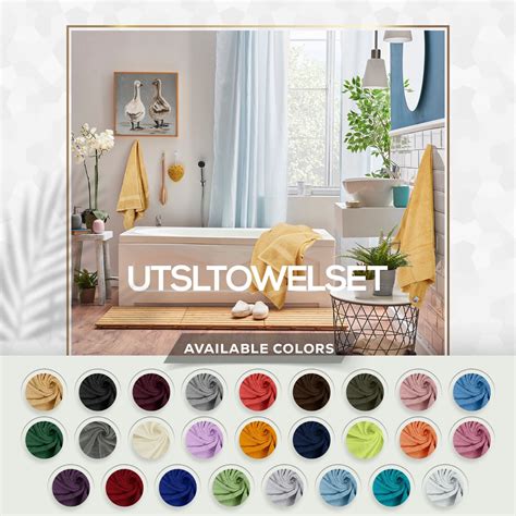 Utopia Towels 8-Piece Set · Navy Blue