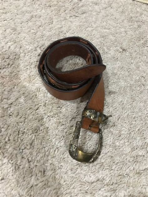 Vera Palle Leather Belt · Blue